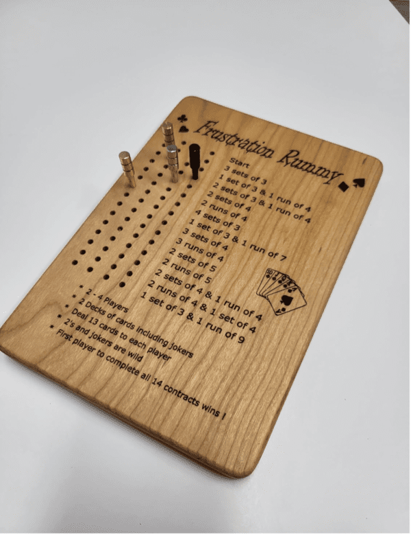 Personalized Frustration Rummy Game Board